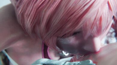 Busty blonde gets deep throated and face fucked by a pulsating pink dildo until she cums hard!