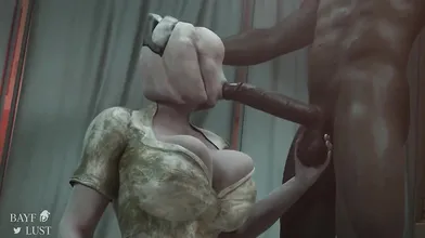 The bubbly head nurse from Silent Hill, Bubble Head Nurse, is back and ready for action Get in line boys, its time to get some LUST!