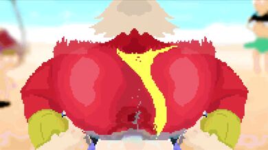 Watch the sexy Blaziken Trainer get naughty on the beach in this hot hentai porn video!