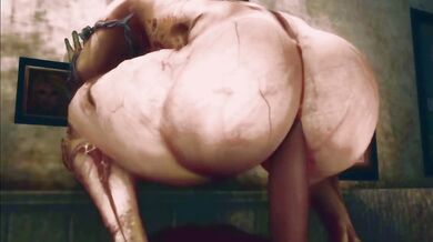 Pyramid Head Rides His Cock Through the Muddy Fields, Bringing Forth Pleasure and Pain!