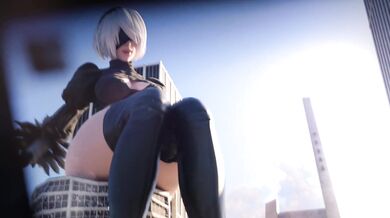 A hot babysitter named Scarlett sits on a small and weak boy named 2BS