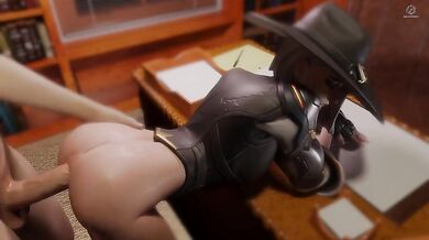 Hummingbirds Squirting in the Garden