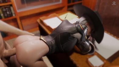 Hummingbirds Squirting in the Garden