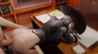 Hummingbirds Squirting in the Garden