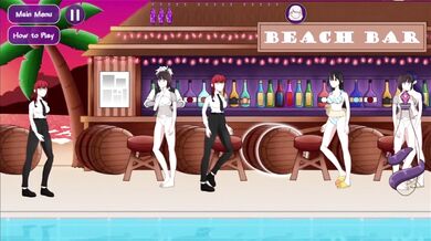 Watch as these hot anime characters get invaded by tentacles on a tropical beach in this brand new gameplay scene!