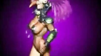 Sexy Lady Taking a Shower and Playing Music with Her Fun Toy