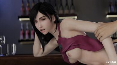 Watch as Tifa gets violated by Clouds robotic appendage in this hot hentai porn scene!