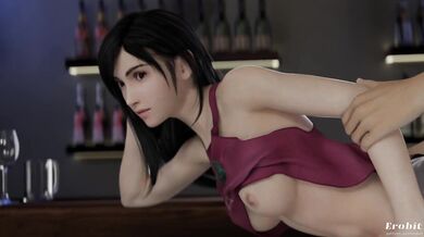 Watch as Tifa gets violated by Clouds robotic appendage in this hot hentai porn scene!