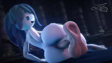 Watch as this sexy cat demon takes on her human prey in the spooky catacombs!