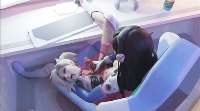 Watch as the DVA controller takes control of a giant cock sleeve!