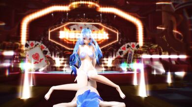Watch as Miku gets down and dirty while riding a sexy MMD model!