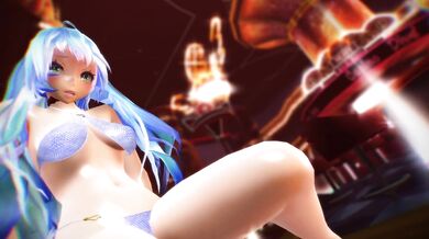 Watch as Miku gets down and dirty while riding a sexy MMD model!