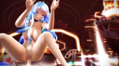 Watch as Miku gets down and dirty while riding a sexy MMD model!