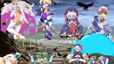 Arcana Hearts vs Zombies Dogs Monsters P3