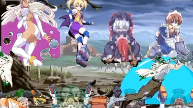Arcana Hearts vs Zombies Dogs Monsters P3