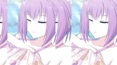 Sexy blonde woman gets fucked by two men in the forest