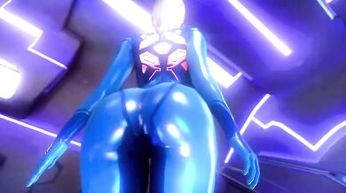 Massive Meat Monster Makes Mouthful of Mighty Metroid Mistress - MMFF