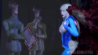 Massive Meat Monster Makes Mouthful of Mighty Metroid Mistress - MMFF