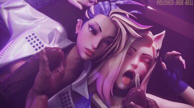 Kali and Ahri get Facials while being Virtually Undressed in the First Episode of their XXX Web Series