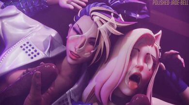 Kali and Ahri get Facials while being Virtually Undressed in the First Episode of their XXX Web Series