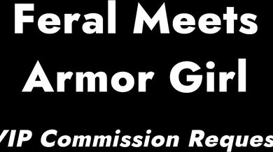 Feral meets her metal-clad opponent in a steamy battlefield, where their swords clash and bodies collide with each other