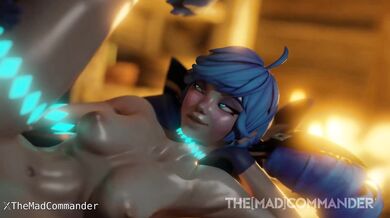 ``` Two girls, one guy and a whole lotta wine! League of Legends style! ```