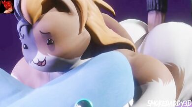 Mighty Stallion Cums Inside Tiny Kitty