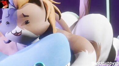 Mighty Stallion Cums Inside Tiny Kitty