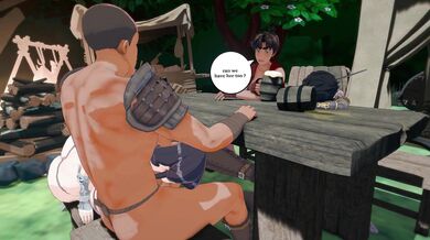 Watch this hot NTR anime porn video where two sisters get lost in a forest and are saved by three horny men