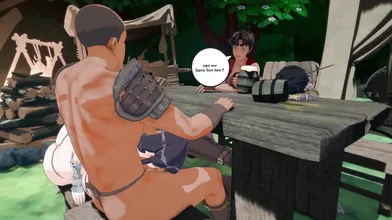 Watch this hot NTR anime porn video where two sisters get lost in a forest and are saved by three horny men