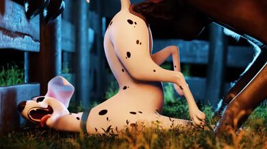 Busty milf gets pounded by a horse while having carrots inserted in her wet snatch