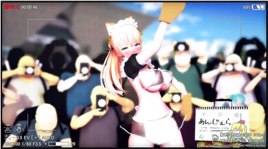 Sexy Cosplay Maid Exposed by a Naughty Masked Man in Public!