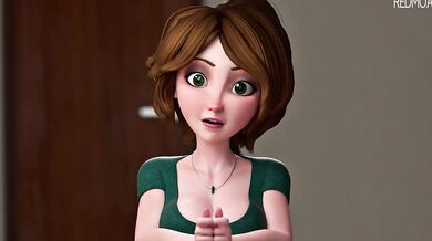 MILF Seduces her Nephew with her Big Tits and Cumshots, Starring Redmoa!