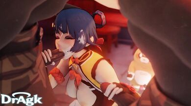 Watch the hot porn movie with sexy Xiangling giving a sensual blowjob to her horny partner Dragk!