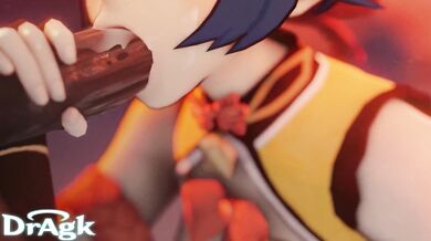 Watch the hot porn movie with sexy Xiangling giving a sensual blowjob to her horny partner Dragk!