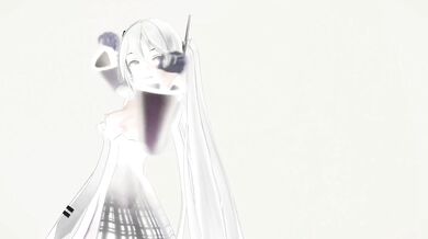 Hatsune Miku Hentai - Undress Dance in Vocaloid MMD 3D White Hair Video