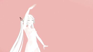 Hatsune Miku Hentai - Undress Dance in Vocaloid MMD 3D White Hair Video