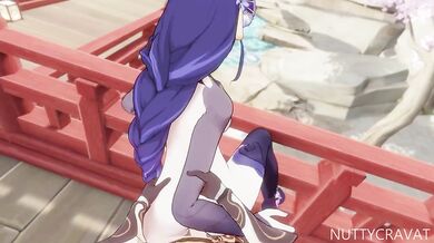 Raiden, the Shogun of Love, Creams his Way to Eternal Bliss at the Shrine of Passion!