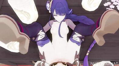 Raiden, the Shogun of Love, Creams his Way to Eternal Bliss at the Shrine of Passion!