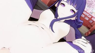 Raiden, the Shogun of Love, Creams his Way to Eternal Bliss at the Shrine of Passion!