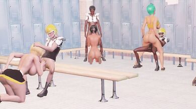 Donga Dingos Cheerleaders in an Orgasmic Orgy