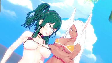 Sticky Deku and Futa Couple Get Down on Mt Lady Eighty Nine