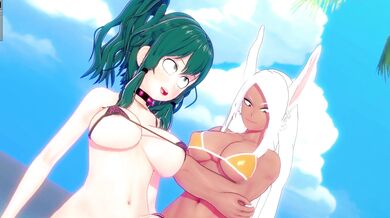 Sticky Deku and Futa Couple Get Down on Mt Lady Eighty Nine