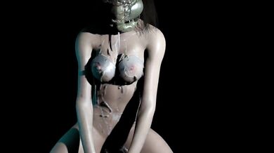 A Realistic Facehugger Girl gets a surprise visit from an Alien who wants to lay his eggs in her warm, moist body