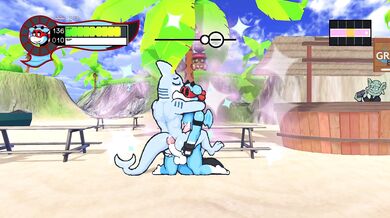 Write a new sentence that describes what happens in the video