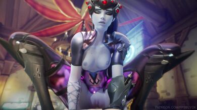 Mrs Widowmaker takes her horse for a ride, and gets fucked by an unexpected rider!