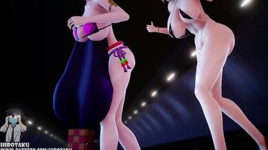 Raikou and Jeanne after the 3-Way Kiss Mee Sex Dance