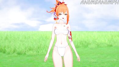 The schoolgirl and the teacher had a secret love affair that was so intense, it could only be described as Genshin Impact - Naganohara Yoimiya