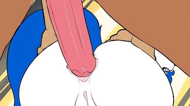 Watch as she takes on two big dildos at once, while her boyfriend holds the strap-on and fucks her tight pussy from behind!