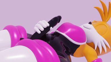 MILF Rouge and Cosplay Tails get eggsaladsandwich!